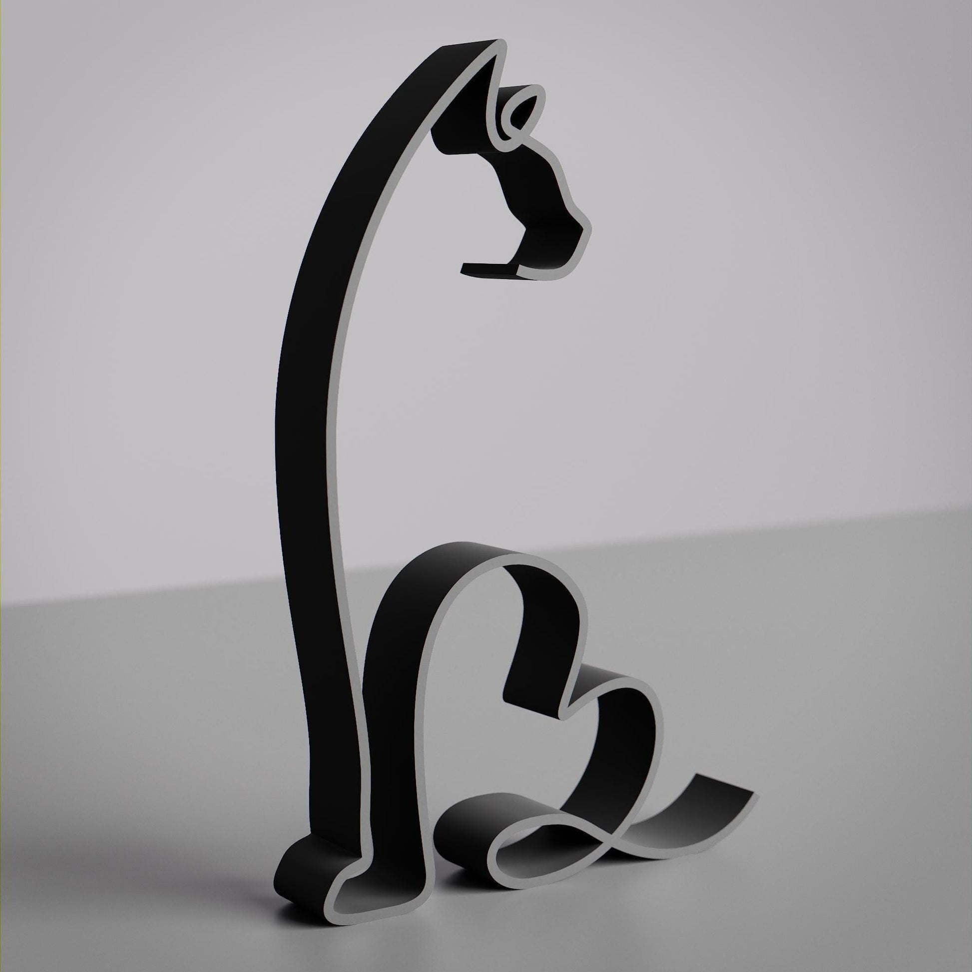 Bengal Cat 10 - Line Art Figure