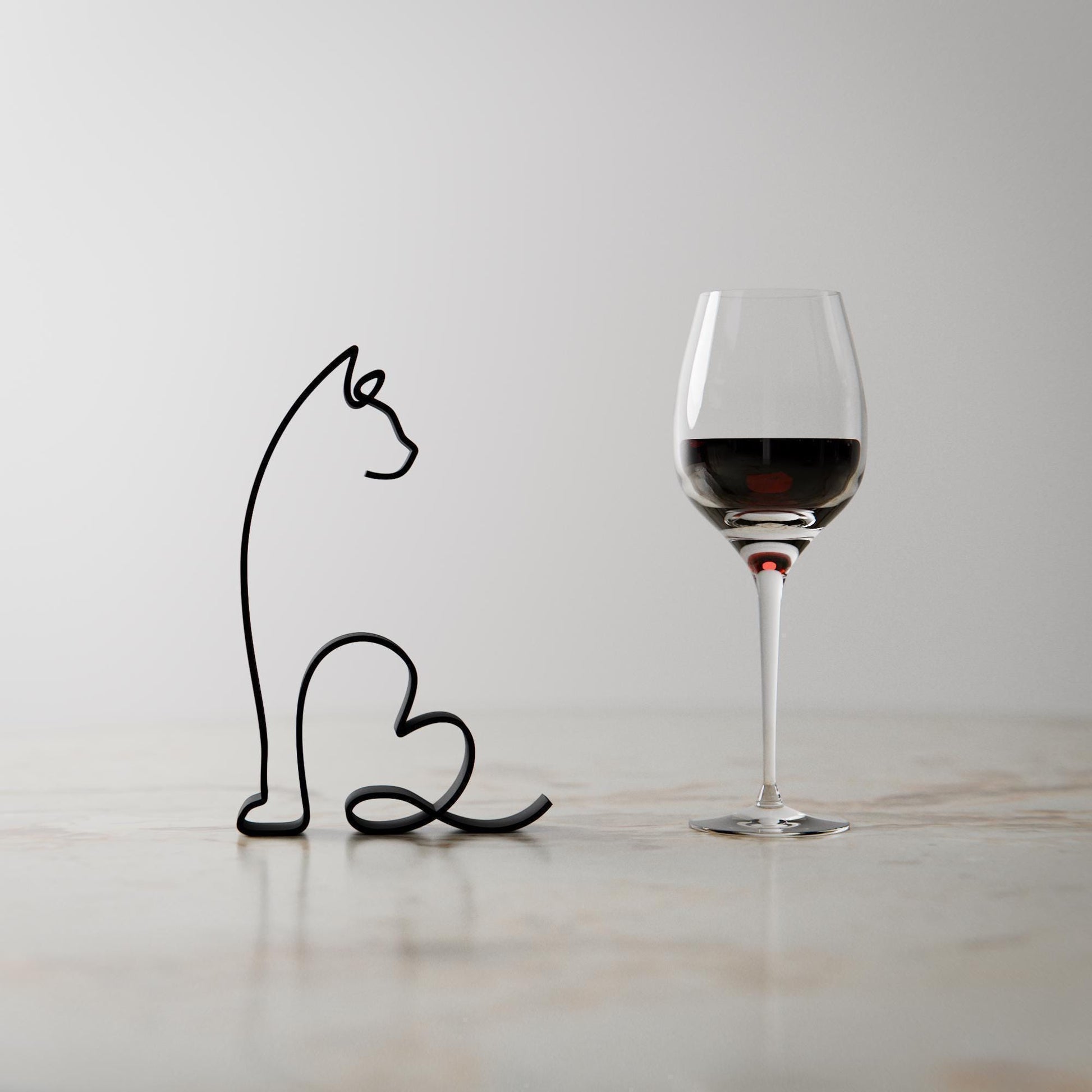 Bengal Cat 10 - Line Art Figure