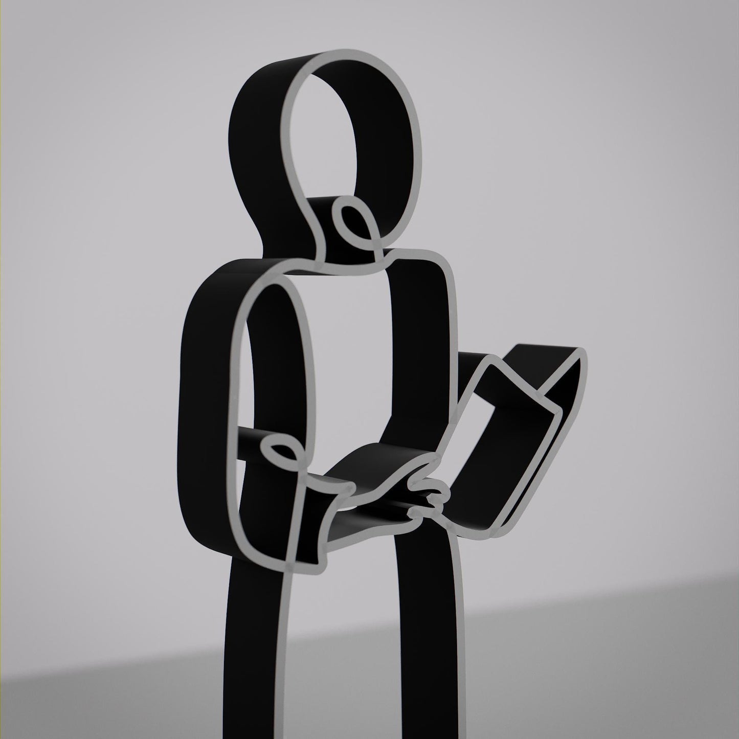 Reader/Bookworm - Customized Line Art Figure