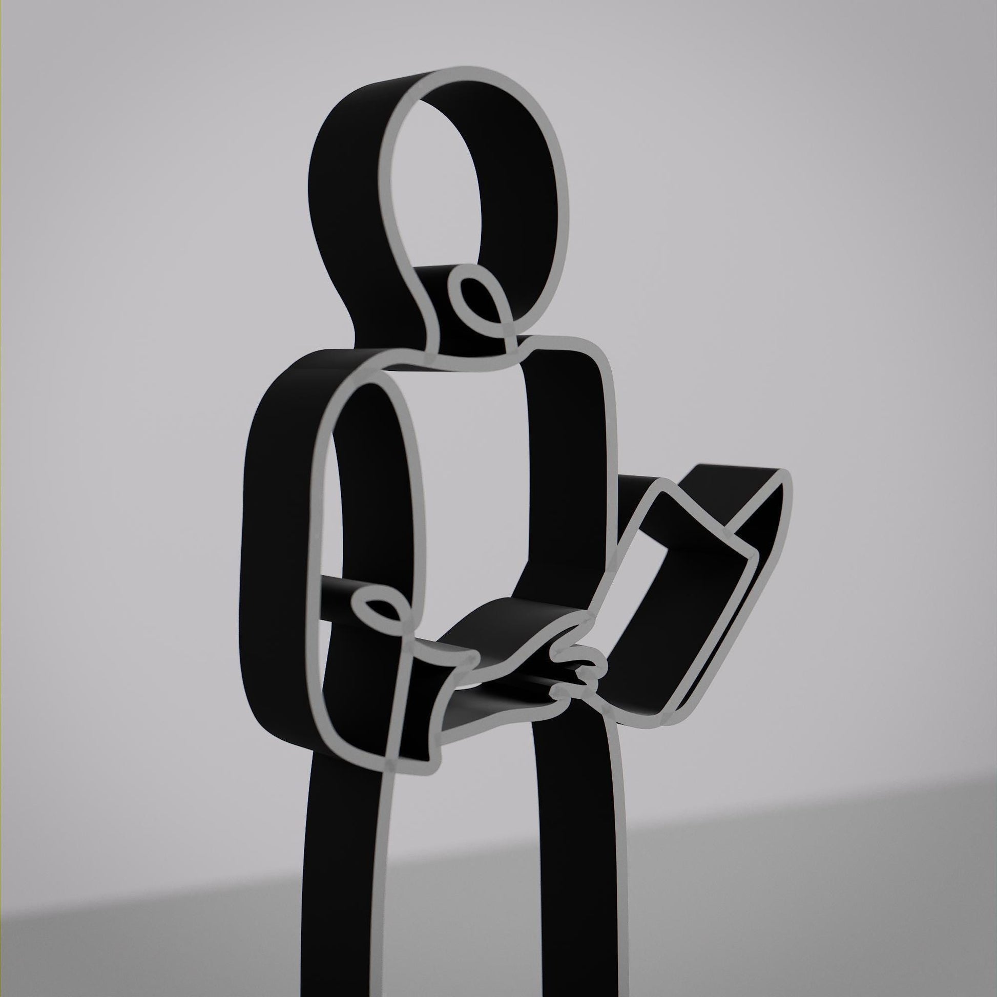 Reader/Bookworm - Customized Line Art Figure