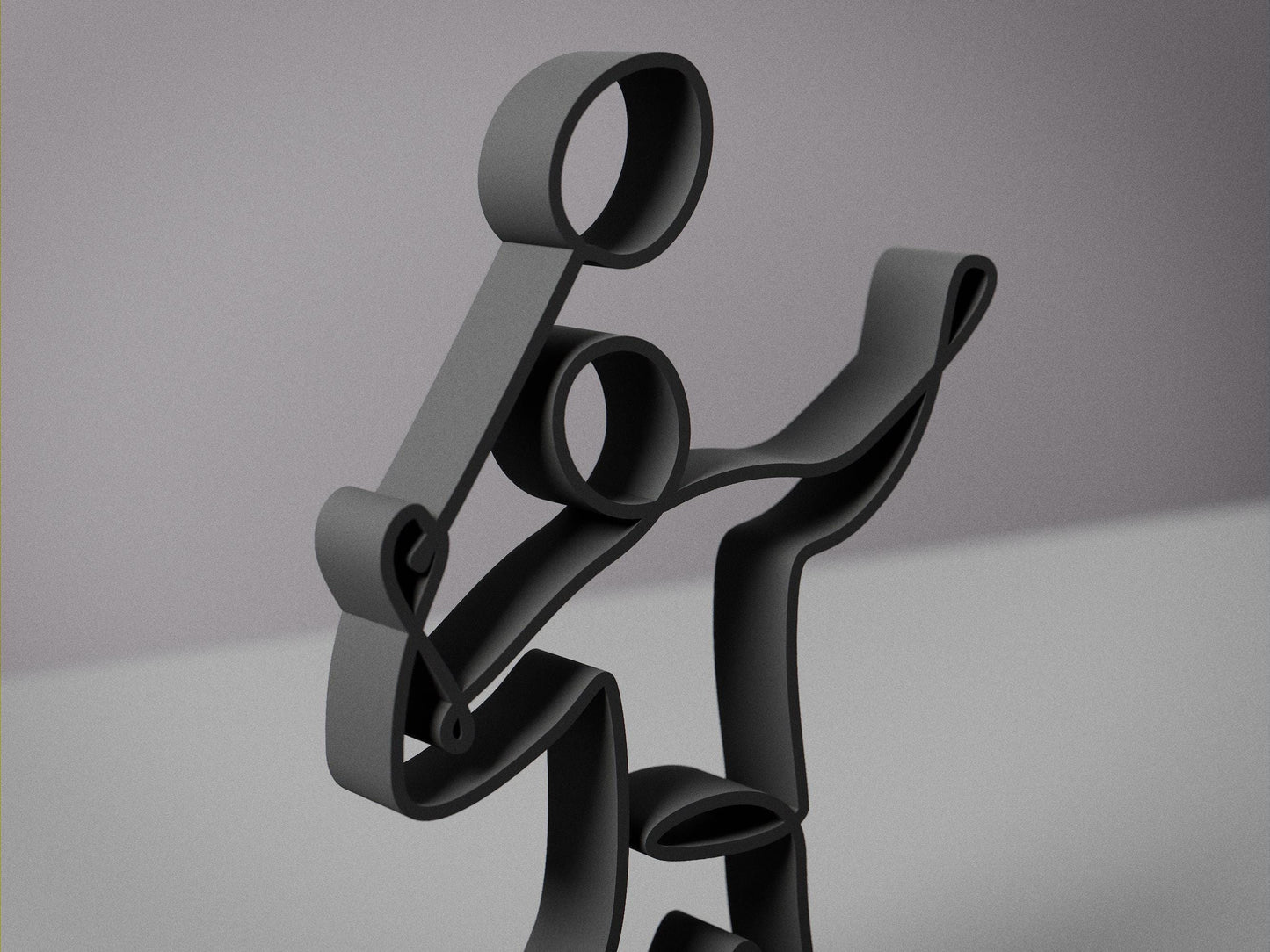 Badminton Player - Customized Line Art Figure