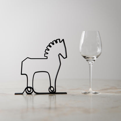 Trojan Horse of Troy - Customized Line Art Figure