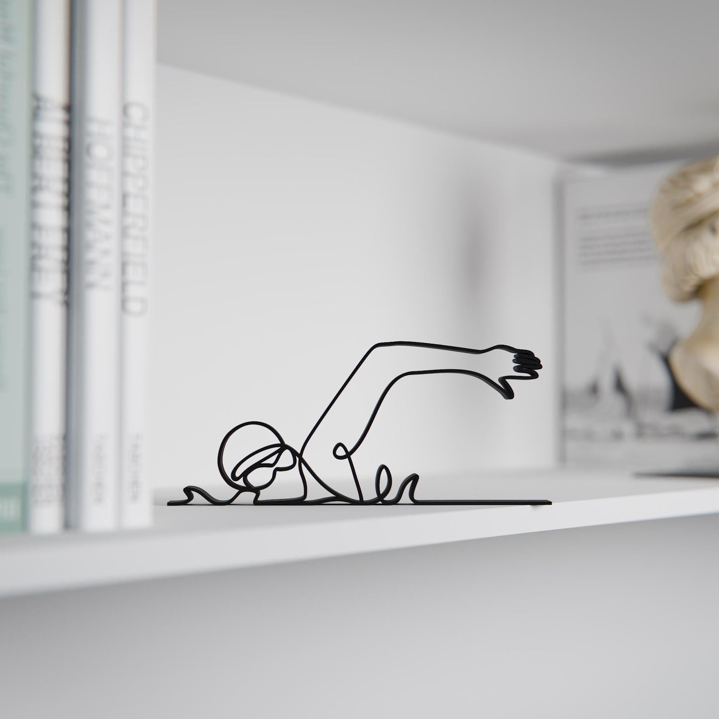 Swimmer 02 - Customized Line Art Figure