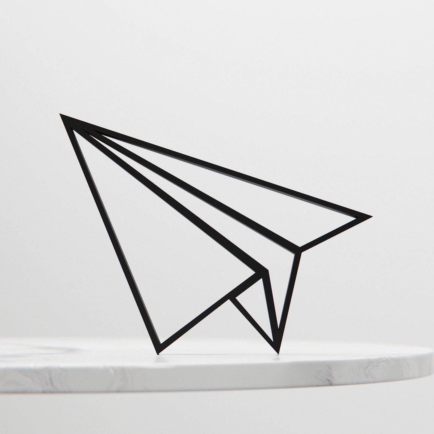 Origami Plane - Line Art Figure