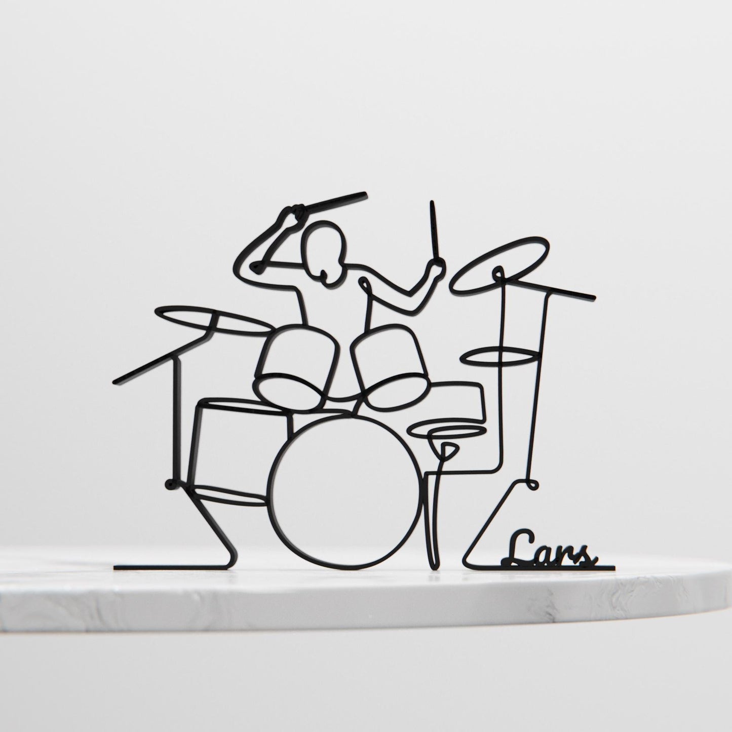 Drummer - Customized Line Art Figure