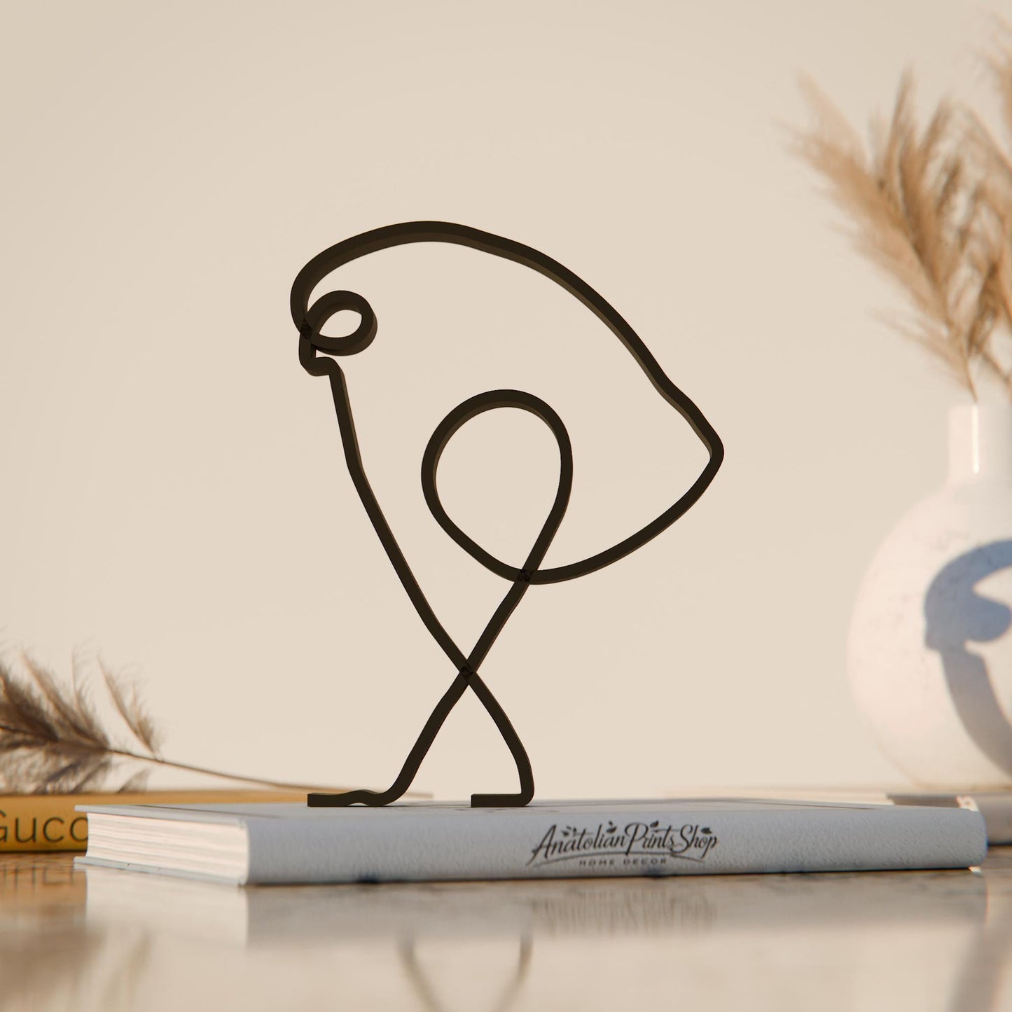 Picasso's Bird - Line Art Figure