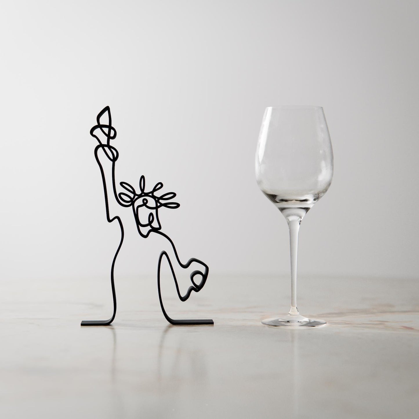 Statue of Liberty - Customized Line Art Figure