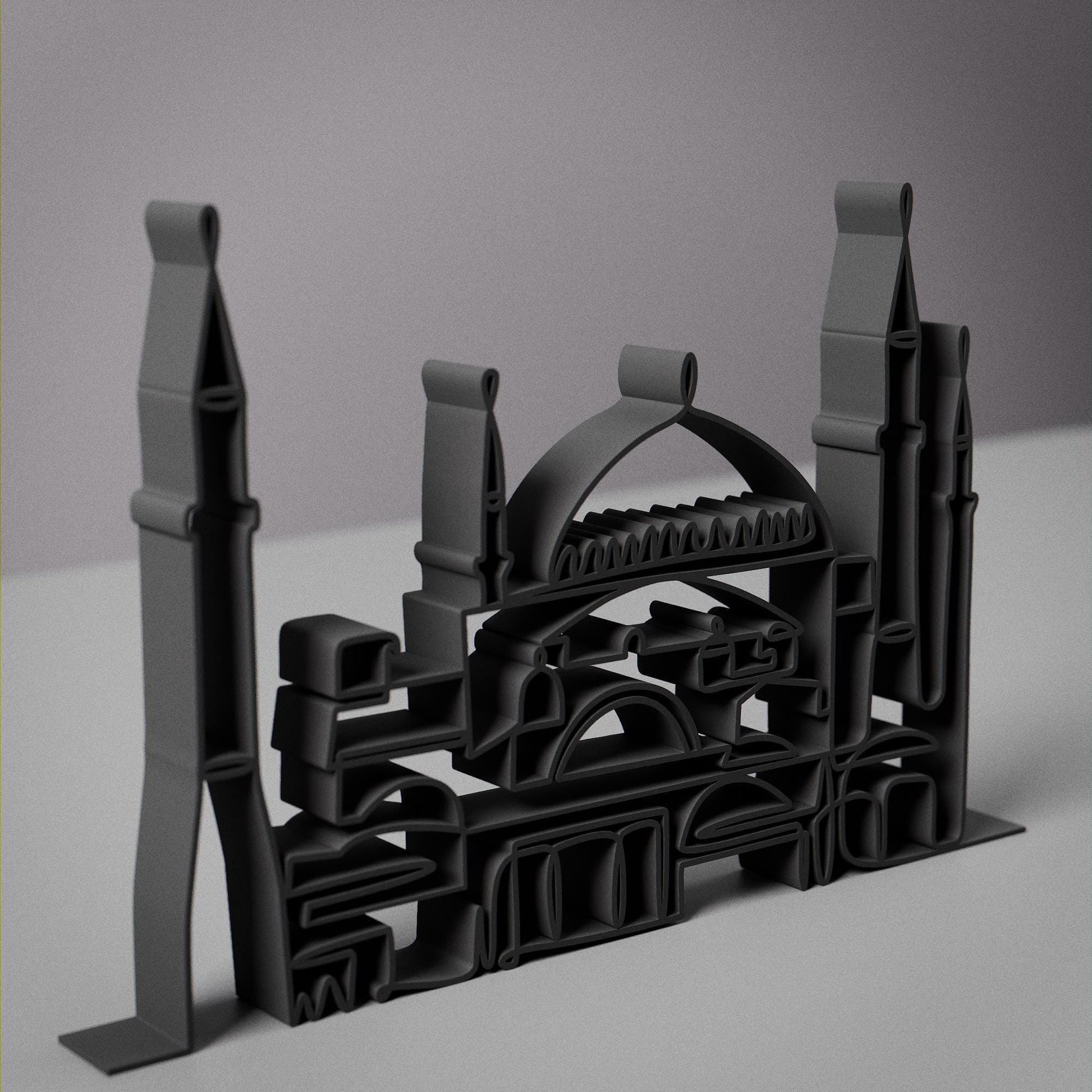 Hagia Sophia - Customized Line Art Figure