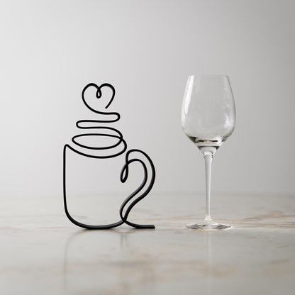 Coffee Mug - Customized Line Art Figure