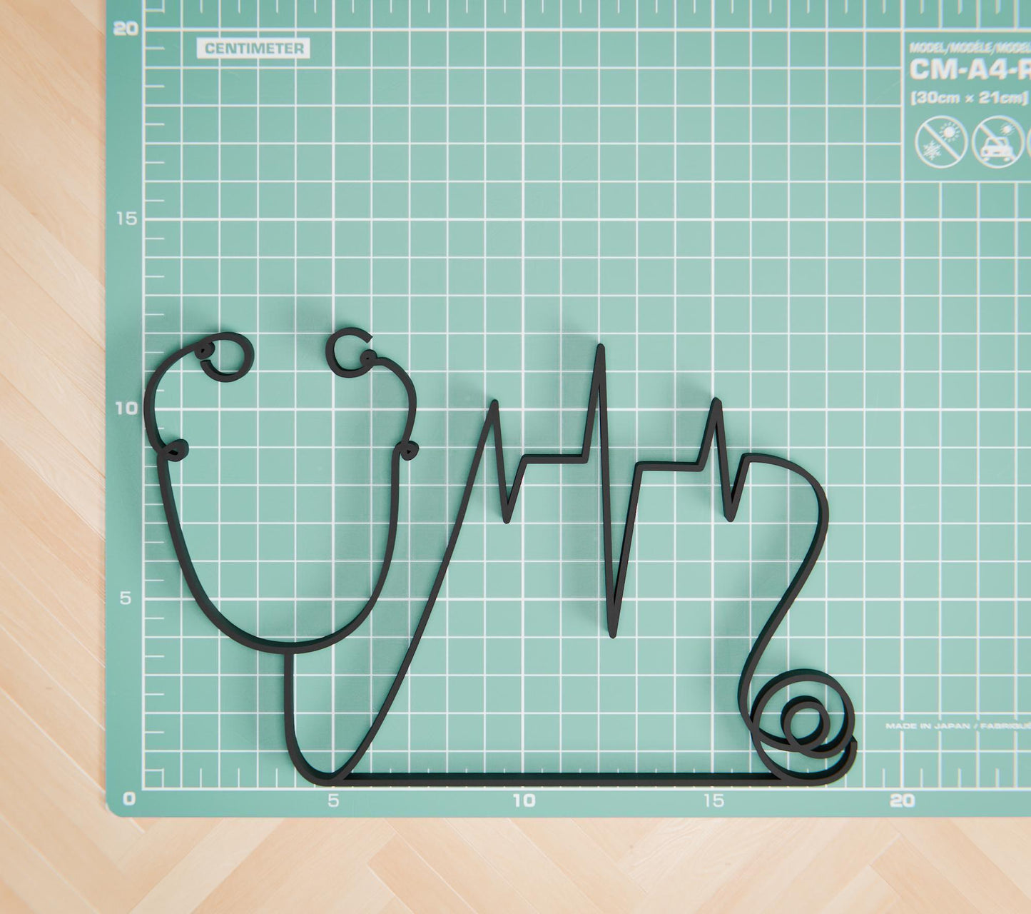 Doctor with Stethoscope - Customized Line Art Figure