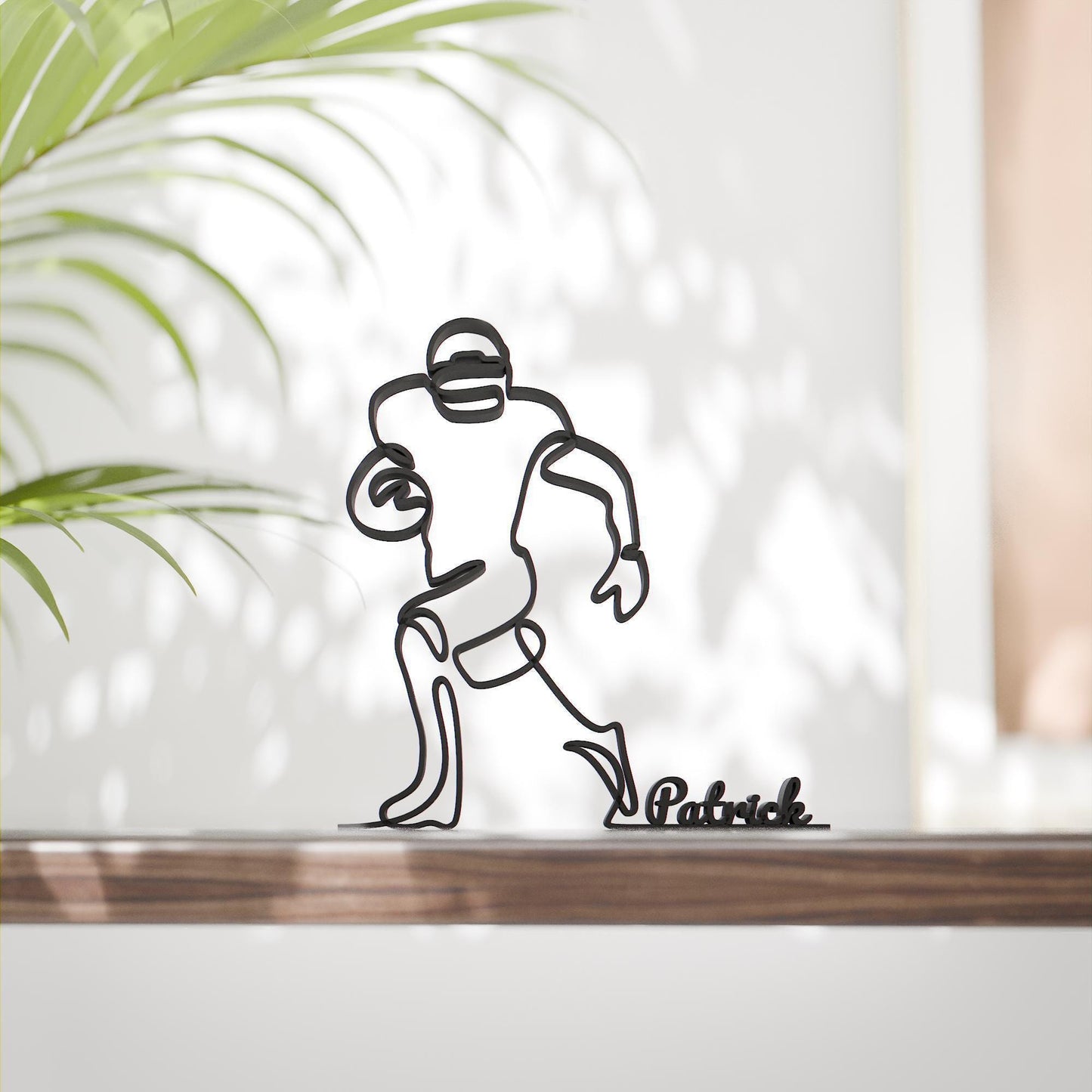 NFL Player - Customized Line Art Figure