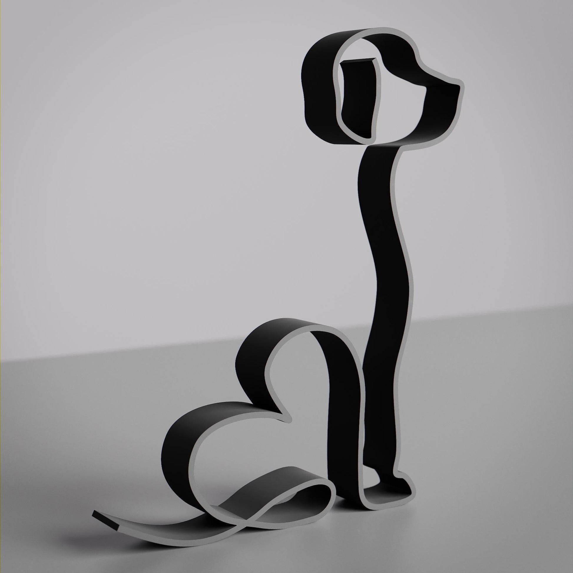 Harrier Dog 14 - Line Art Figure