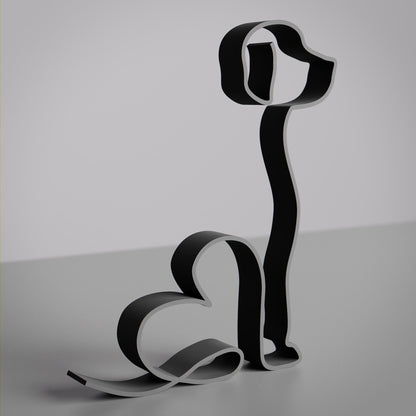 Harrier Dog 14 - Line Art Figure