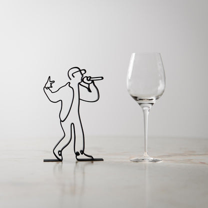 Rapper - Customized Line Art Figure