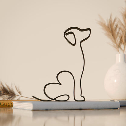 Beagle Dog 13 - Line Art Figure
