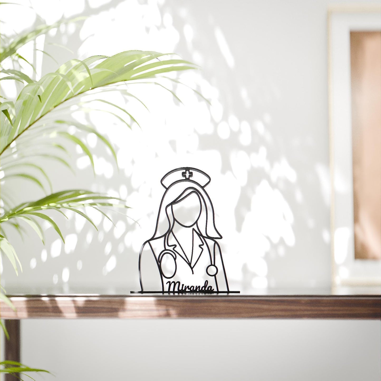 Nurse - Customized Line Art Figure