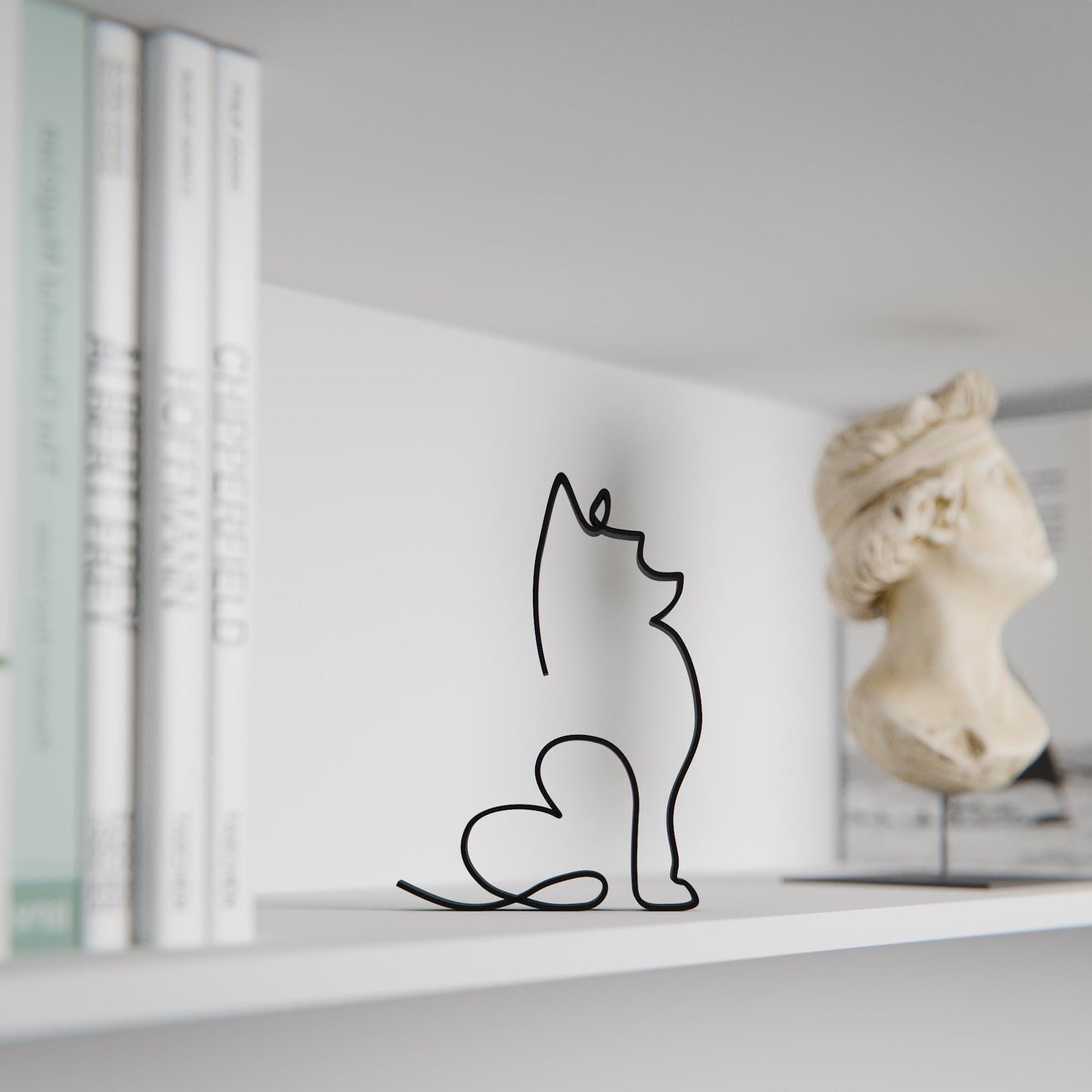 Yorkshire Terrier Dog 09 - Line Art Figure