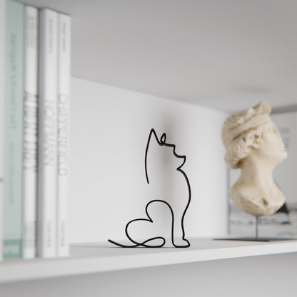 Yorkshire Terrier Dog 09 - Line Art Figure