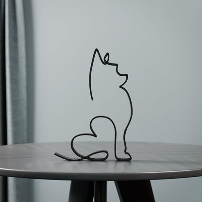 Yorkshire Terrier Dog 09 - Line Art Figure