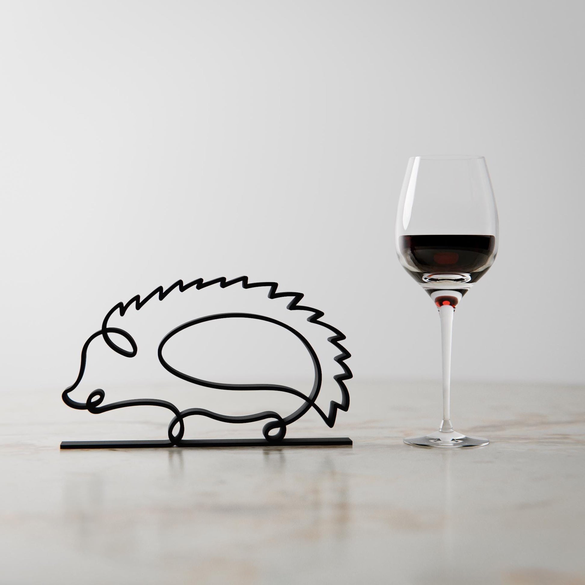 Hedgehog - Line Art Figure