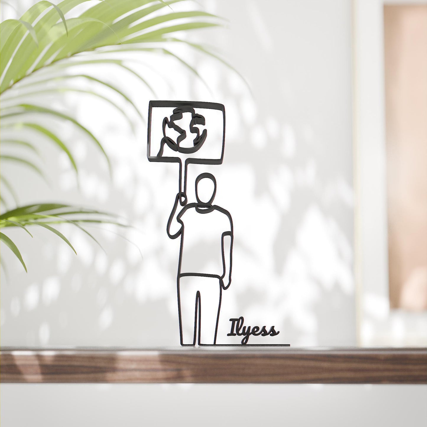 Eco Activist - Customized Line Art Figure