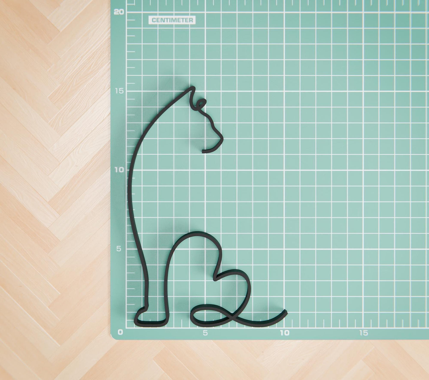 Siberian Cat 15 - Line Art Figure