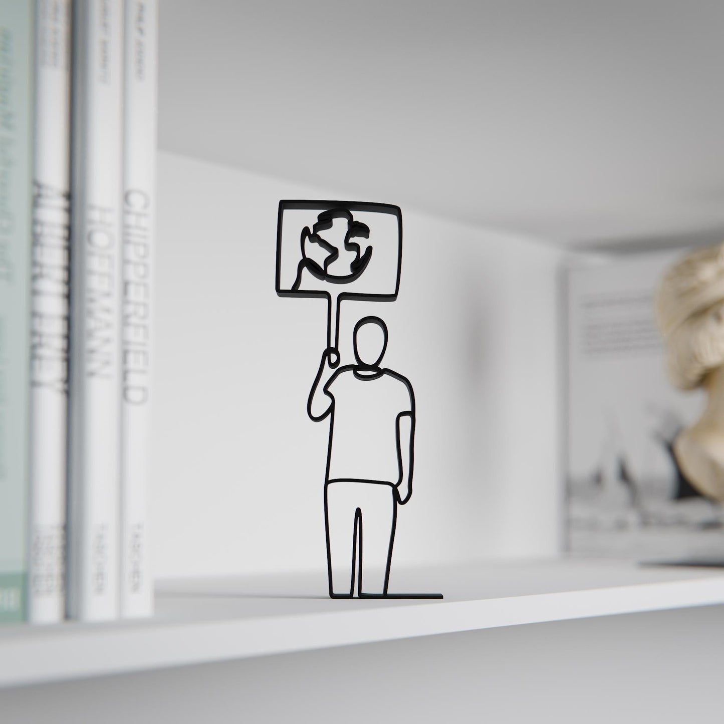 Eco Activist - Customized Line Art Figure