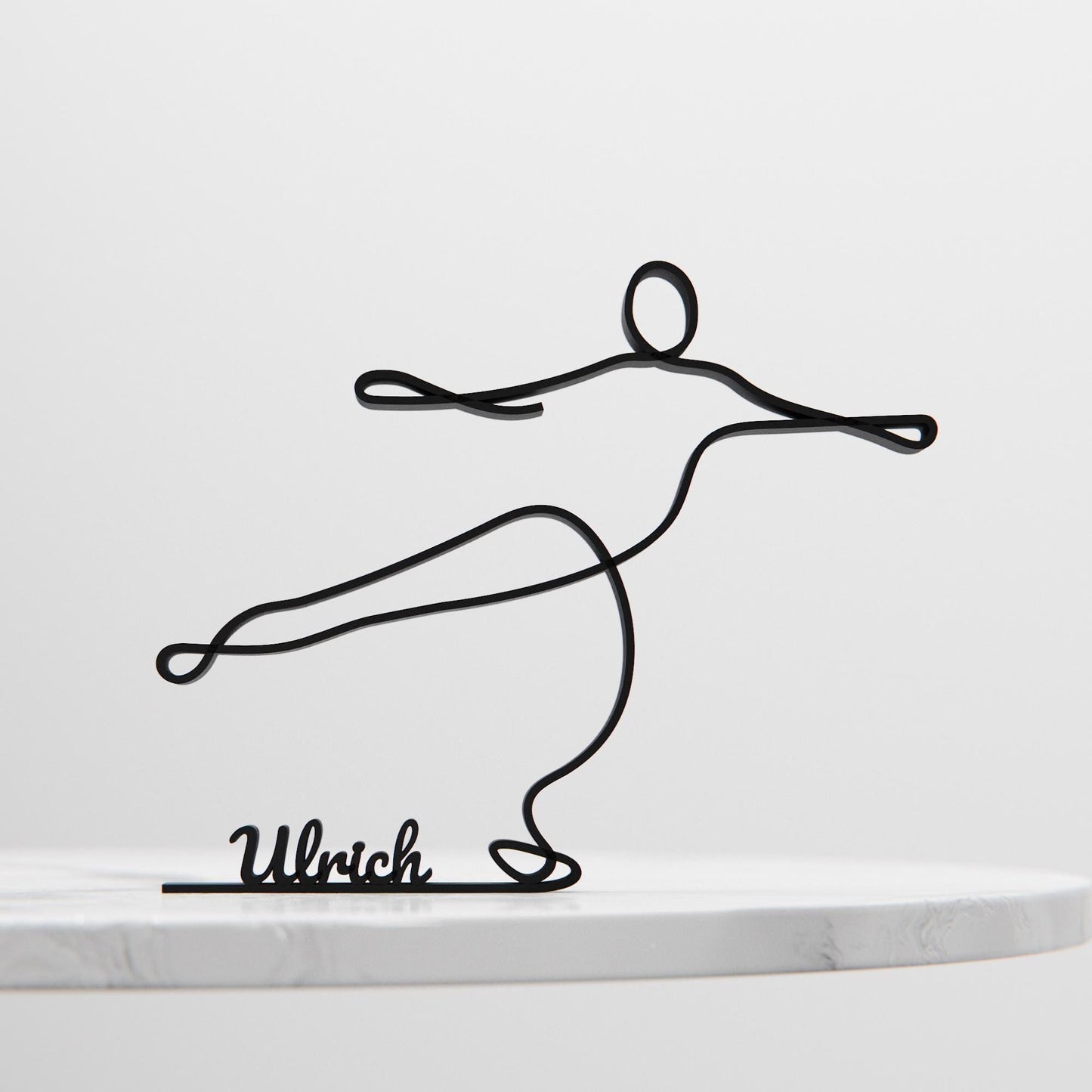 Figure Skater - Customized Line Art Figure
