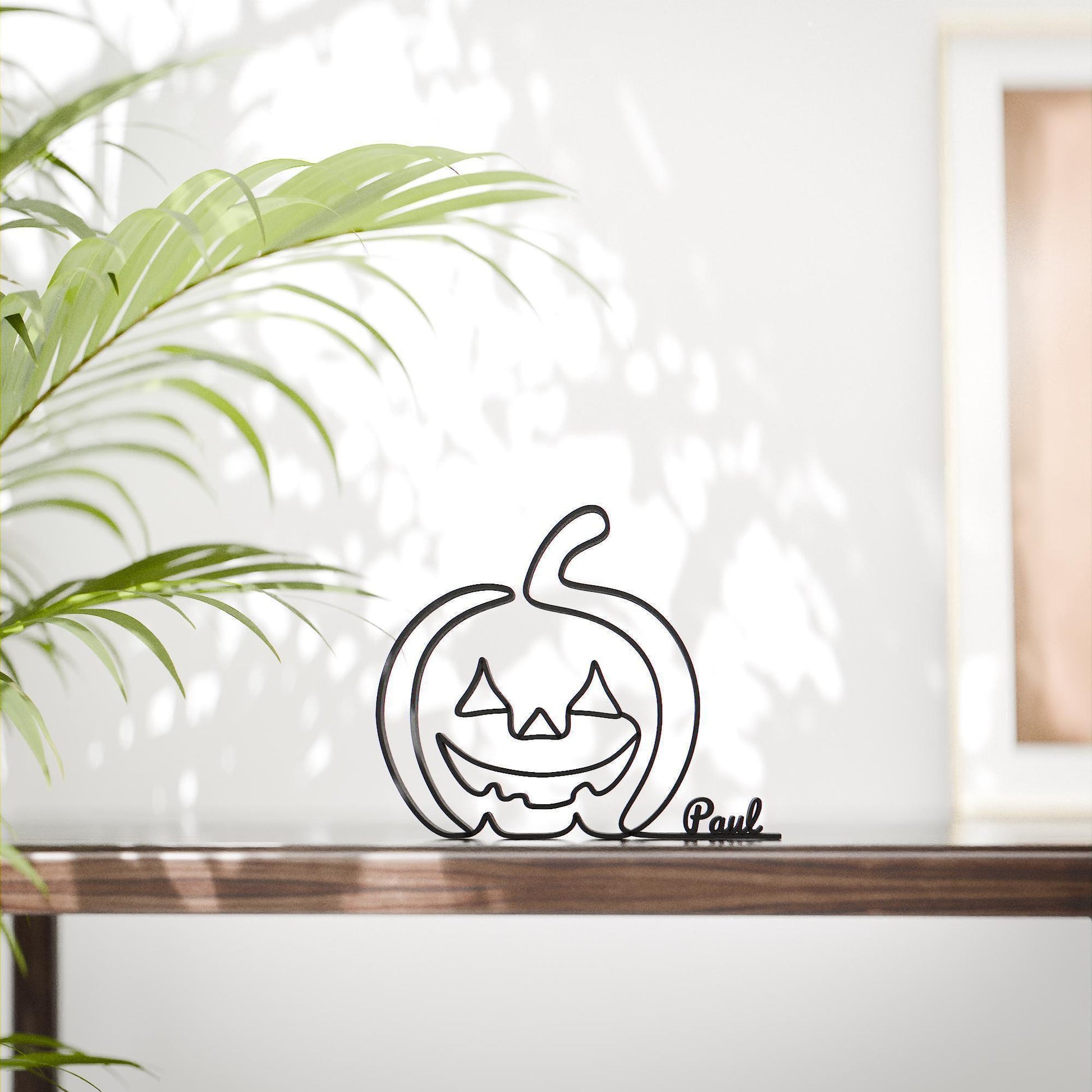 Halloween Pumpkin - Customized Line Art Figure