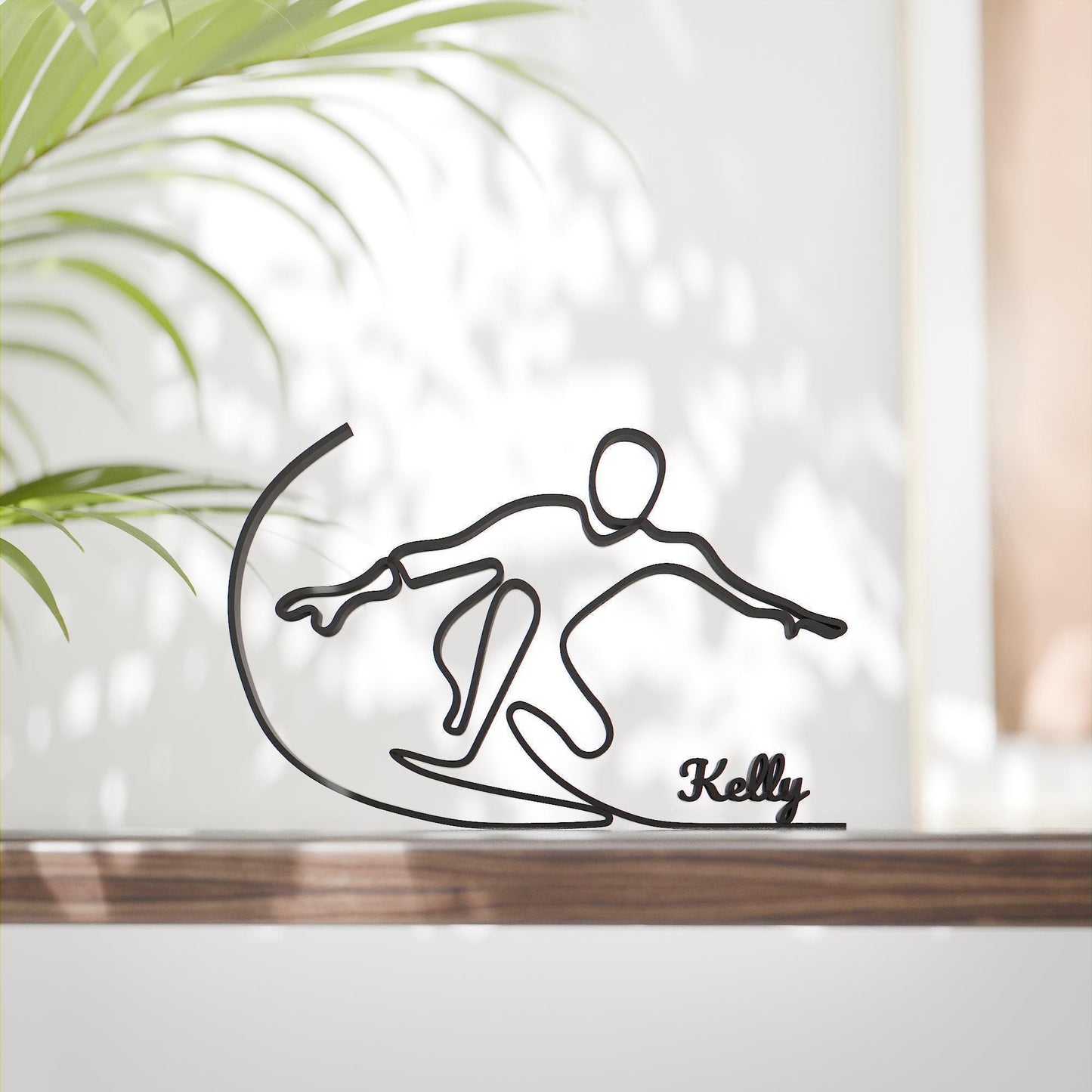 Surfer - Customized Line Art Figure