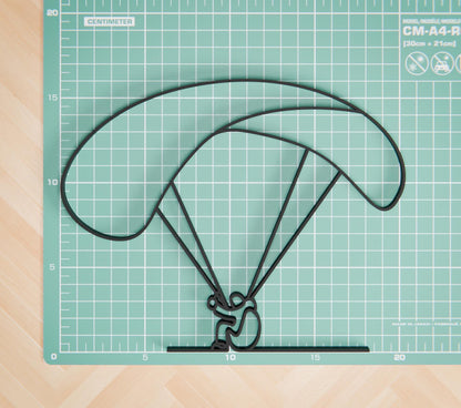 Paraglider - Customized Line Art Figure