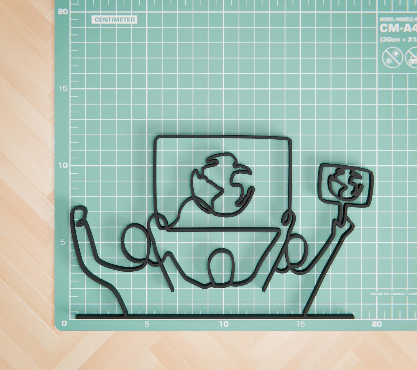 Eco Activist 02 - Customized Line Art Figure