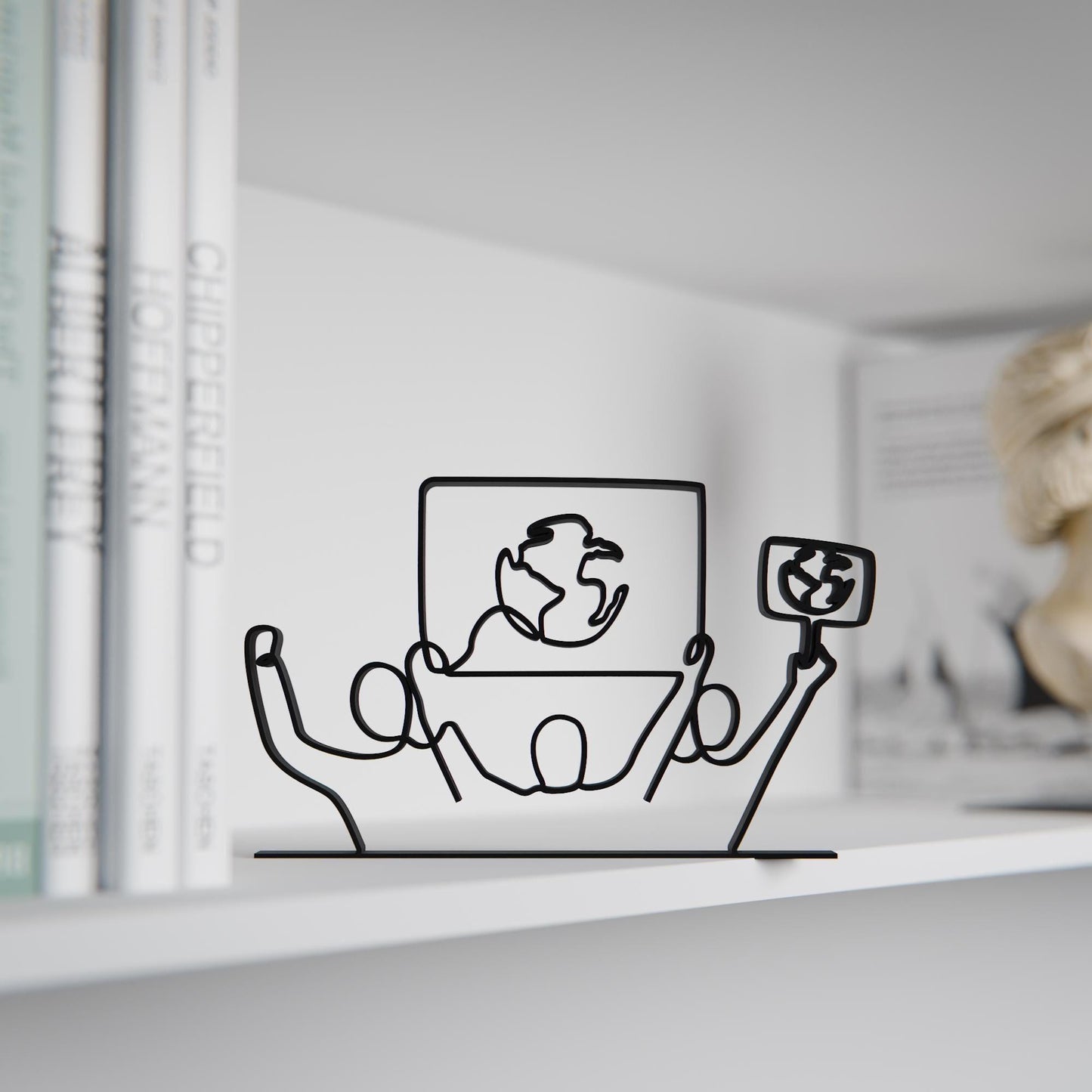 Eco Activist 02 - Customized Line Art Figure