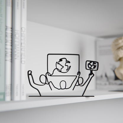 Eco Activist 02 - Customized Line Art Figure