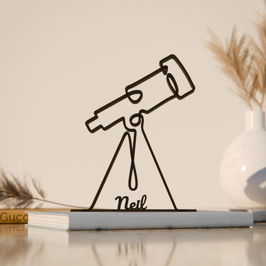Telescope - Customized Line Art Figure