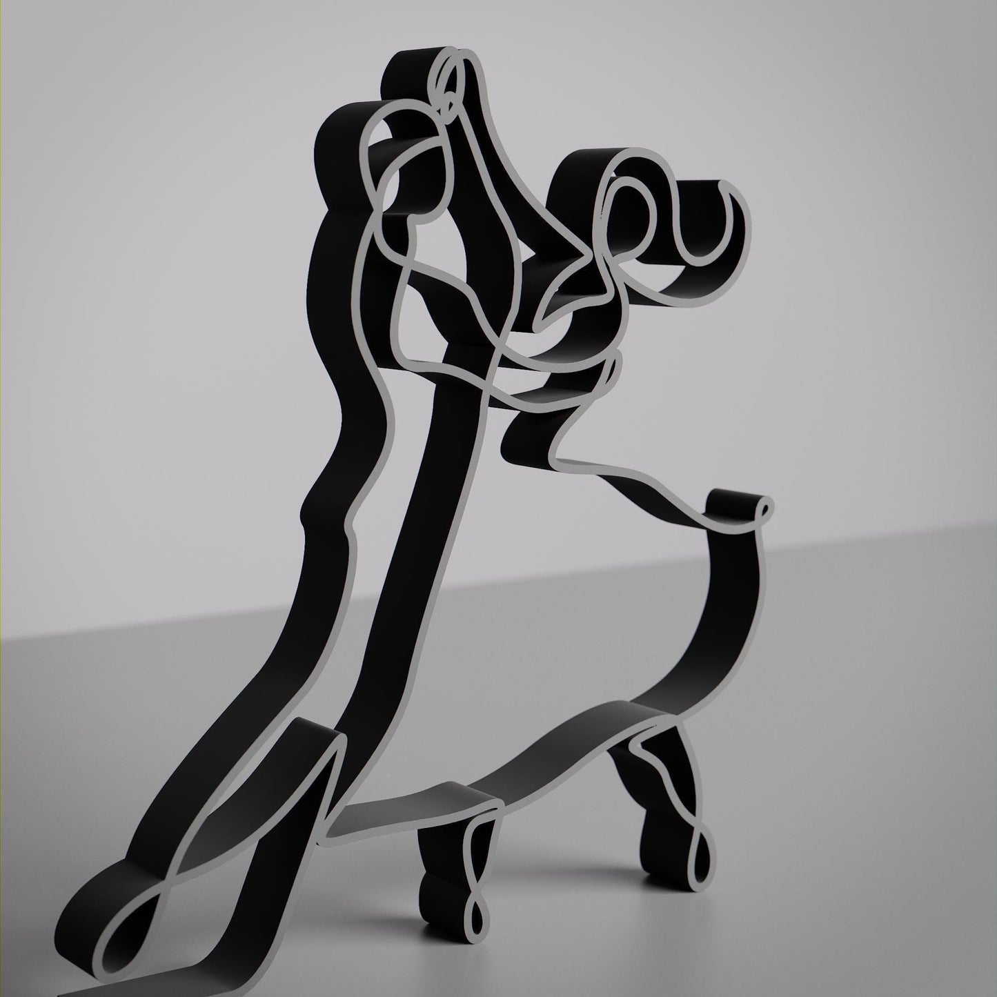 Tango Dancers - Line Art Figure