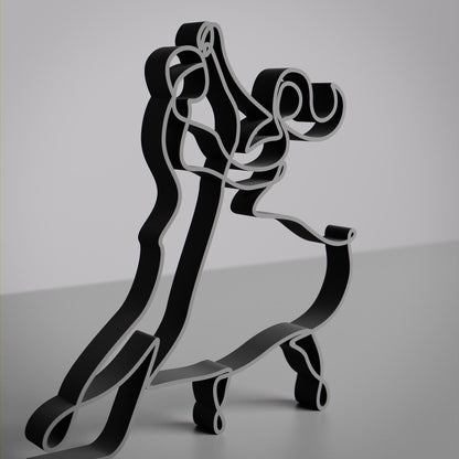Tango Dancers - Line Art Figure