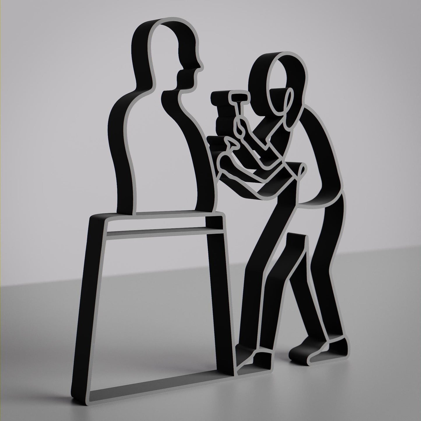 Sculptor - Customized Line Art Figure