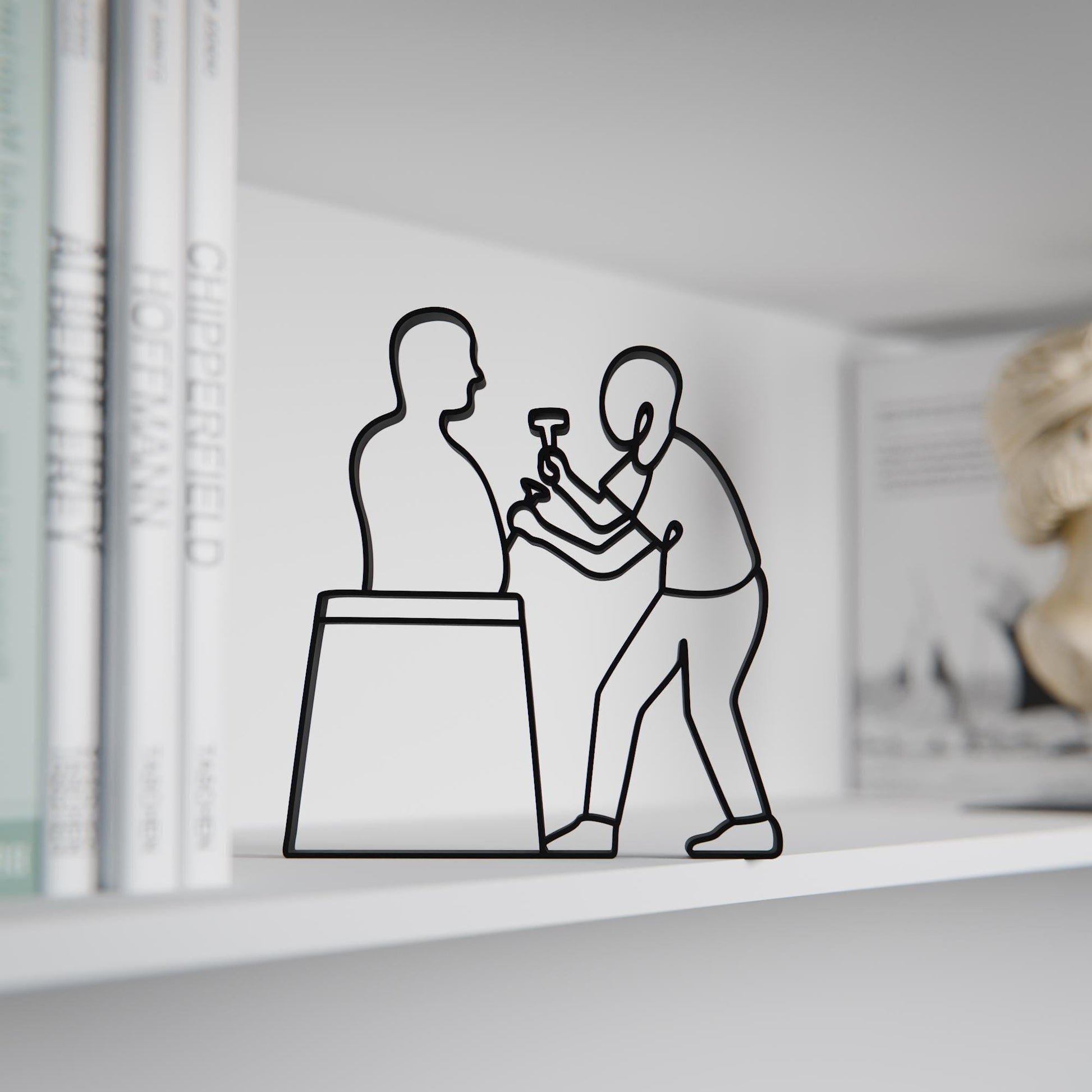 Sculptor - Customized Line Art Figure