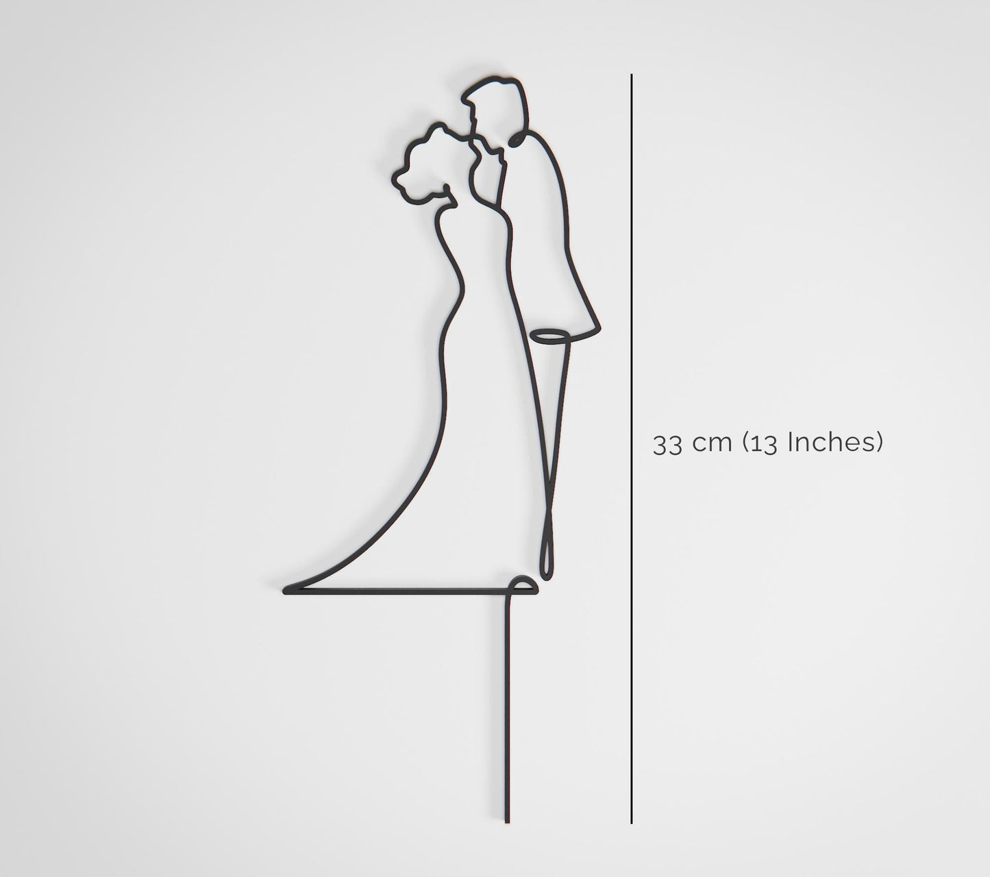 Wedding Cake Topper - Line Art Figure
