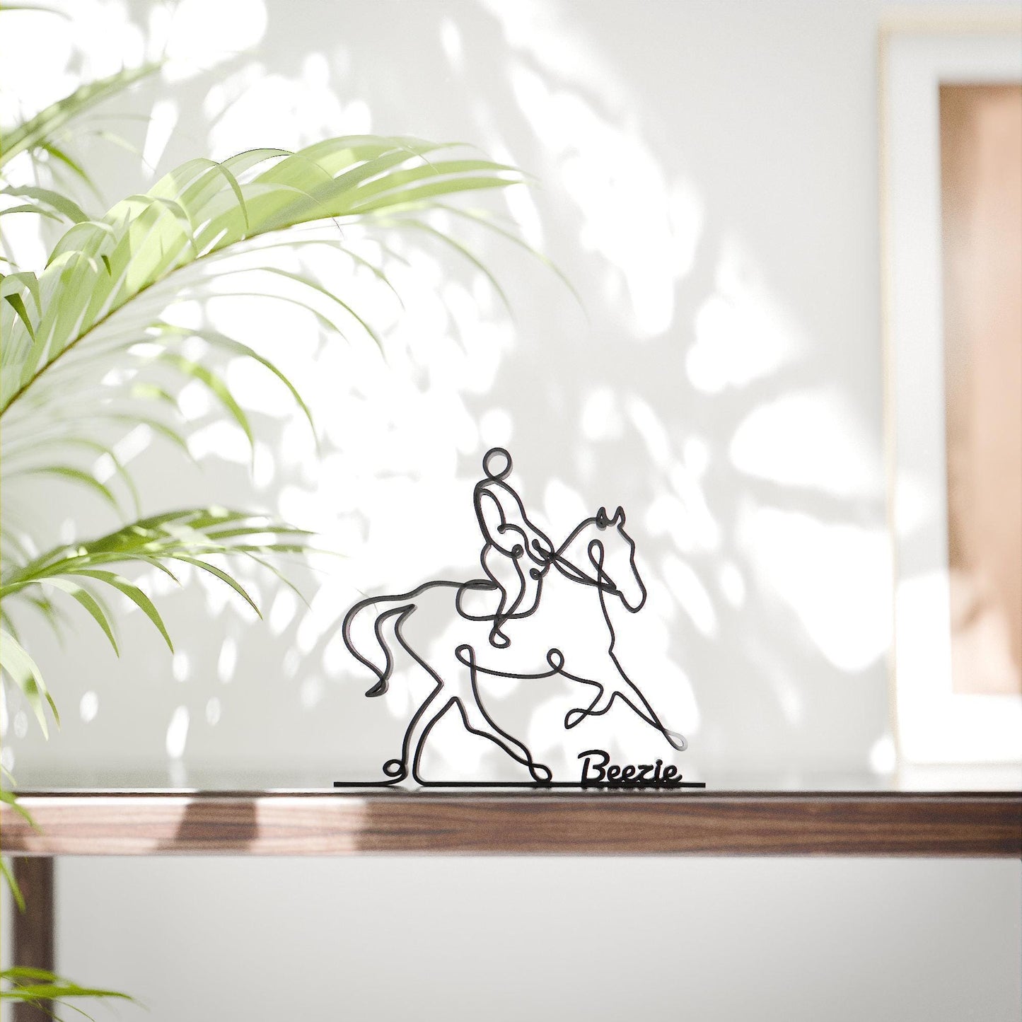 Equestrian - Customized Line Art Figure