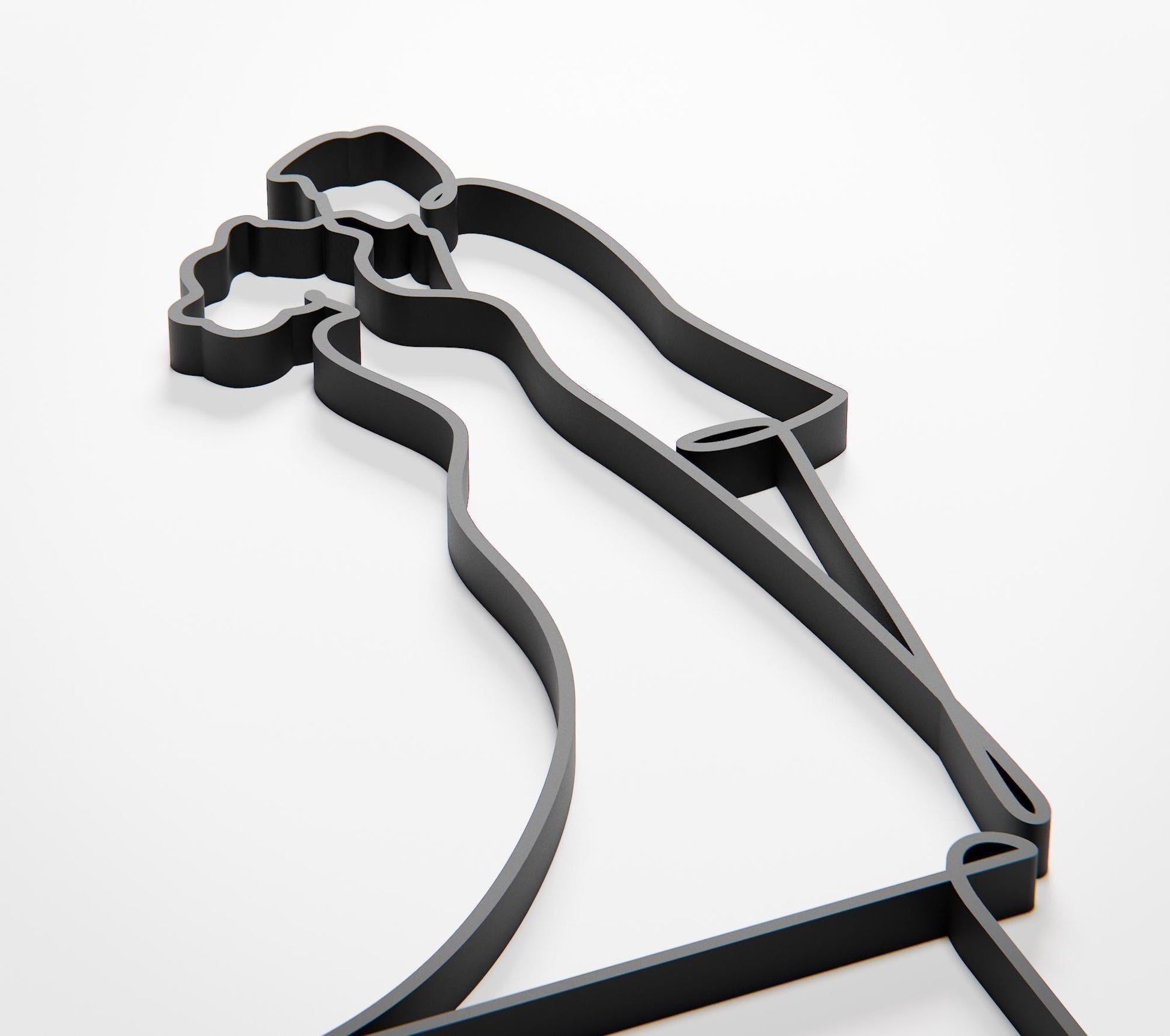 Wedding Cake Topper - Line Art Figure