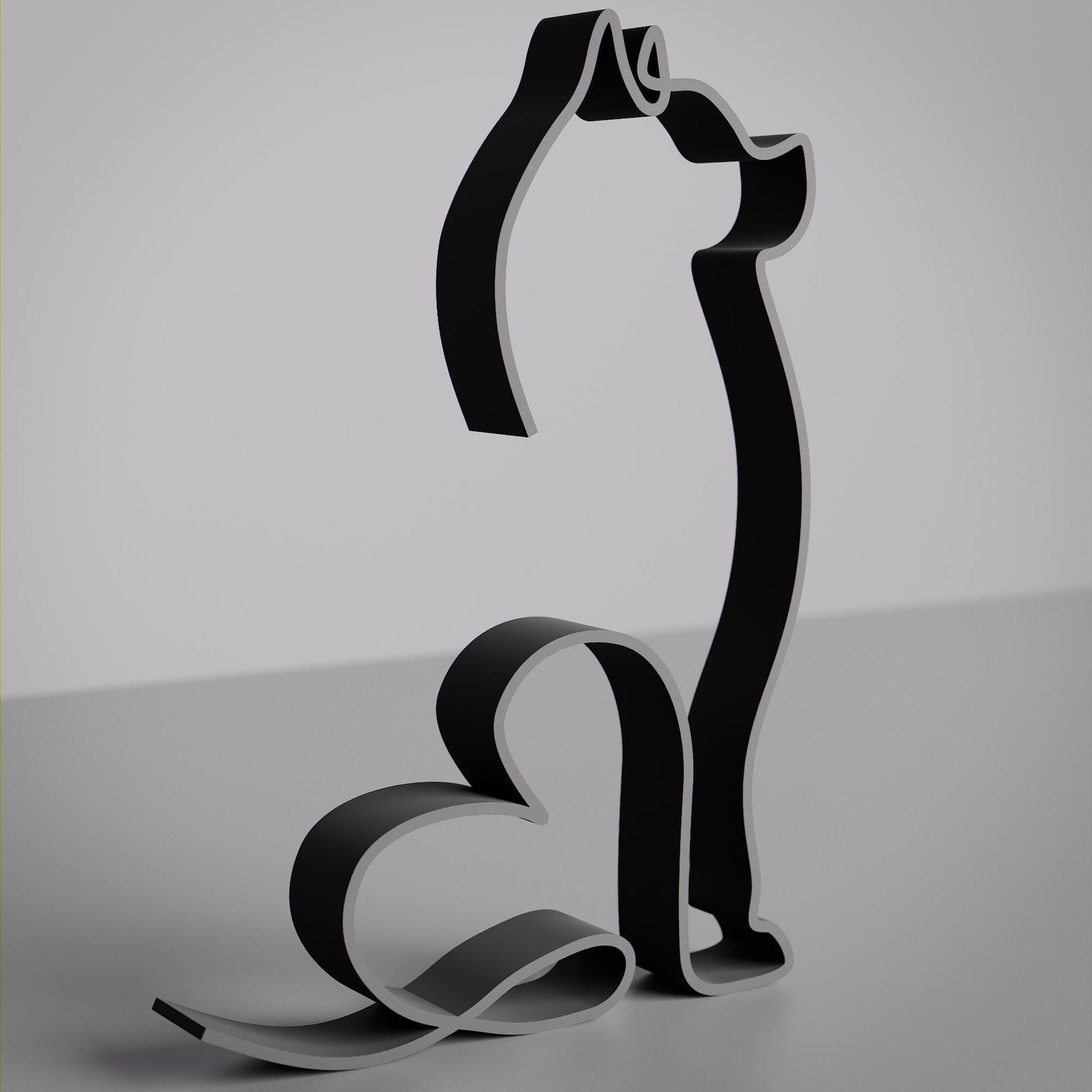 Pomeranian Dog 12 - Line Art Figure