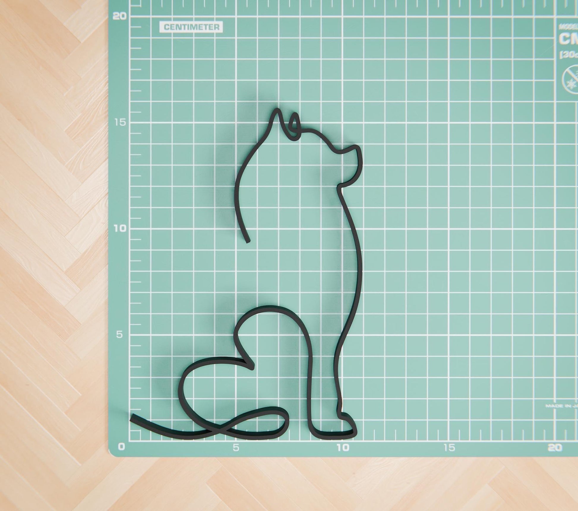 Pomeranian Dog 12 - Line Art Figure