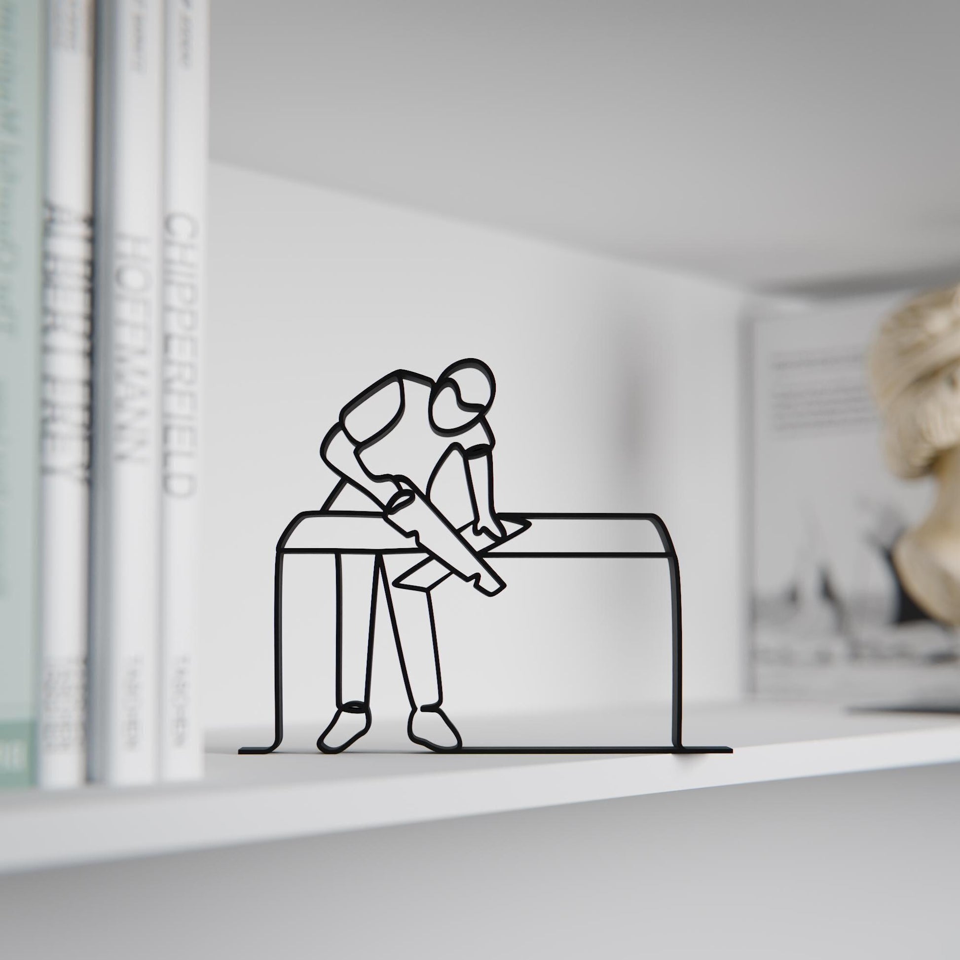 Carpenter - Customized Line Art Figure