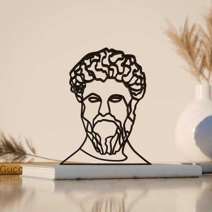 Marcus Aurelius - Line Art Figure