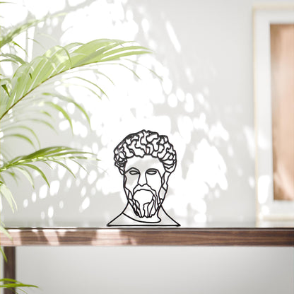 Marcus Aurelius - Line Art Figure