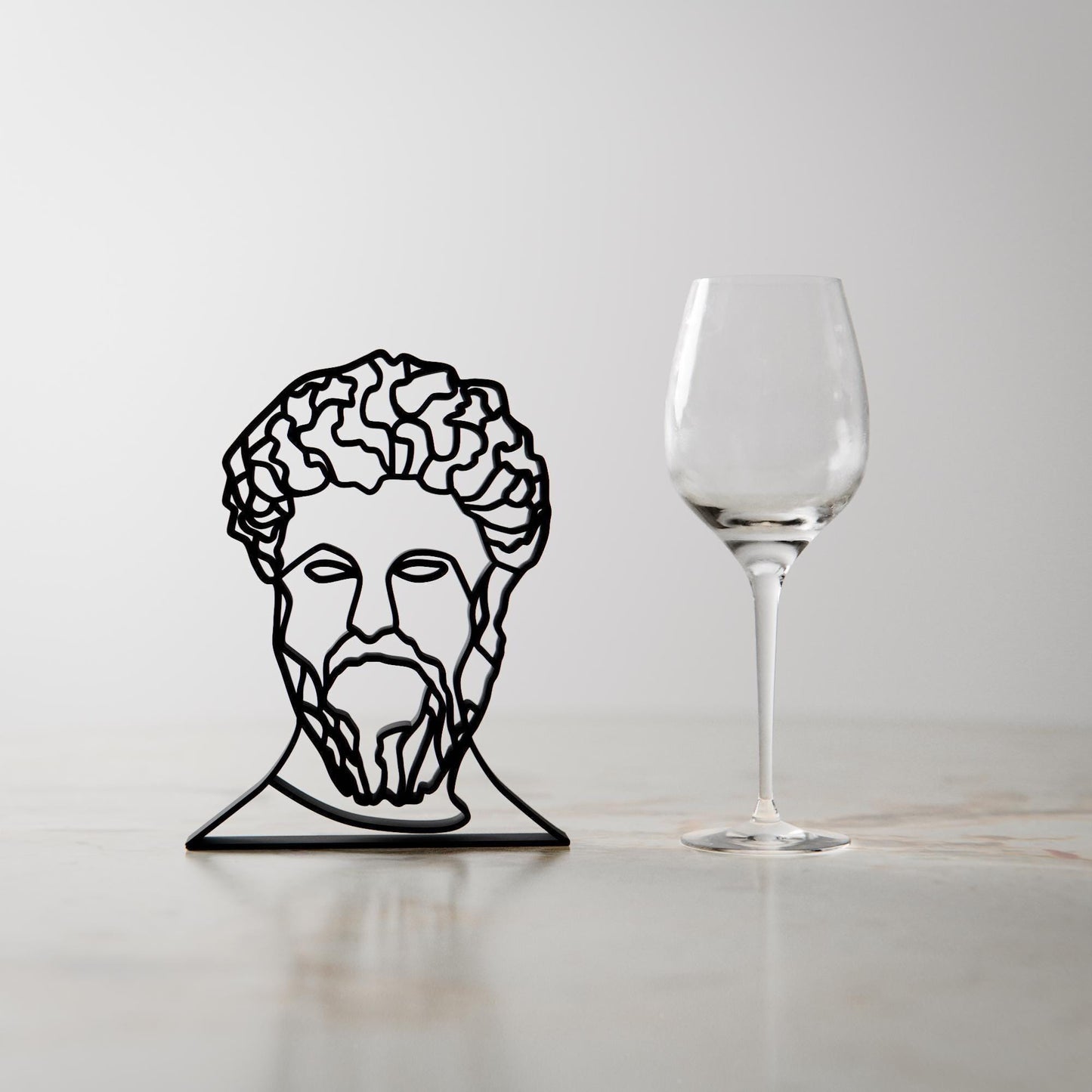 Marcus Aurelius - Line Art Figure