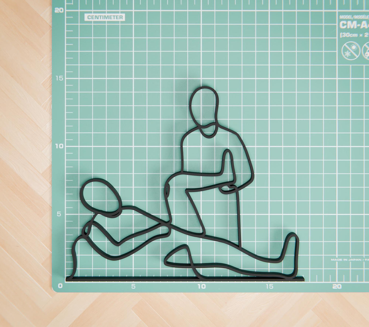 Physical Therapist - Customized Line Art Figure