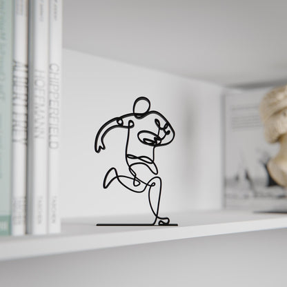 Rugby Player - Customized Line Art Figure